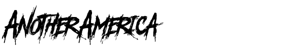 Another America font preview